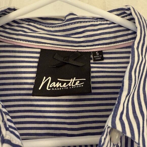 Nanette Lepore Women’s Small Button Down Shirt Preppy - Picture 4 of 14